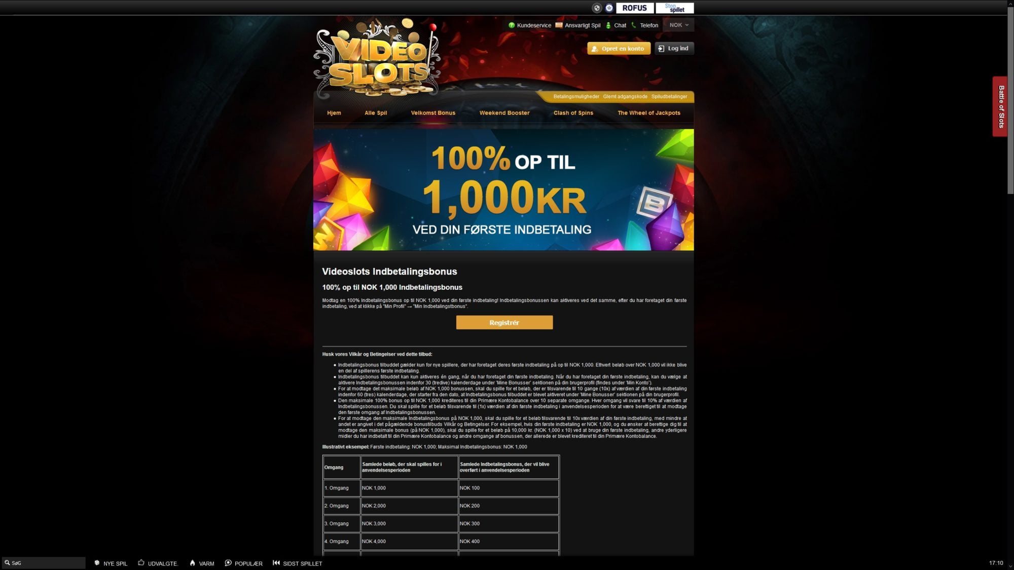 Video slots free spins codes